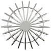 Cseppentő levélvédő 8 pcs ezüst 200 mm rozsdamentes acél