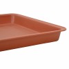 Négyzetes virágtálca 6 pcs tégla vörös 32 x 32 x 2,5 cm műanyag