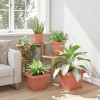Négyzetes virágtálca 24 pcs tégla vörös 21 x 21 x 2 cm műanyag