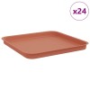 Négyzetes virágtálca 24 pcs tégla vörös 32 x 32 x 2,5 cm