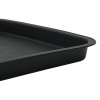 Négyzetes virágtálca 24 pcs fekete 36 x 36 x 2.5 cm műanyag