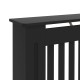 Radiátor fedezék 2 pcs fekete 112 x 19 x 81.5 cm faanyag