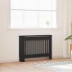 Radiátor fedezék 2 pcs fekete 112 x 19 x 81.5 cm faanyag