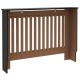Radiátor fedezék 2 pcs fekete 112 x 19 x 81.5 cm faanyag