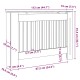 Radiátor fedezék 2 pcs fekete 112 x 19 x 81.5 cm faanyag