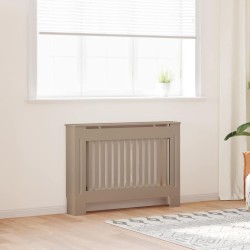 Radiátor fedezék 2 pcs barna 112 x 19 x 81.5 cm faanyag