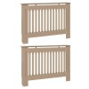 Radiátor fedezék 2 pcs sonoma tölgy 112 x 19 x 81,5cm faanyag