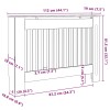 Radiátor fedezék 2 pcs sonoma tölgy 112 x 19 x 81,5cm faanyag