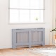 Radiátor fedezék 2 pcs szürke 152 x 19 x 81.5 cm faanyag