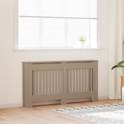 Radiátor fedezék 2 pcs barna 152 x 19 x 81.5 cm faanyag