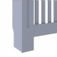 Radiátor fedezék 2 pcs szürke 172 x 19 x 81.5 cm faanyag