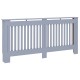 Radiátor fedezék 2 pcs szürke 172 x 19 x 81.5 cm faanyag