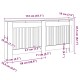 Radiátor fedezék 2 pcs szürke 172 x 19 x 81.5 cm faanyag