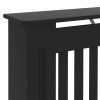 Radiátor fedezék 2 pcs fekete 172 x 19 x 81,5 cm szerelt fa