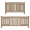 Radiátor fedezék 2 pcs sonoma tölgy 205 x 20,5 x 81,5cm