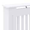 Radiátor fedezék 2 pcs fehér 78 x 19 x 81,5cm faanyag