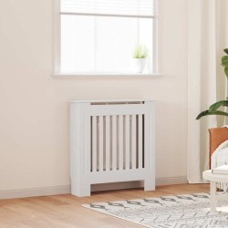 Radiátor fedezék 2 pcs fehér 78 x 19 x 81.5 cm faanyag