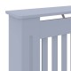 Radiátor fedezék 2 pcs szürke 78 x 19 x 81.5 cm faanyag