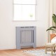 Radiátor fedezék 2 pcs szürke 78 x 19 x 81.5 cm faanyag