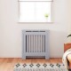 Radiátor fedezék 2 pcs szürke 78 x 19 x 81.5 cm faanyag