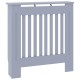 Radiátor fedezék 2 pcs szürke 78 x 19 x 81.5 cm faanyag
