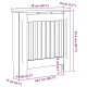 Radiátor fedezék 2 pcs szürke 78 x 19 x 81.5 cm faanyag