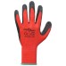 Munkakesztyűk 12 pcs piros és fekete 11 / xxl latex bevonat