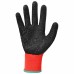Munkakesztyűk 12 pcs piros és fekete 11 / xxl latex bevonat
