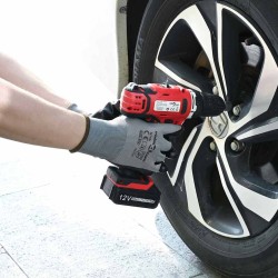 Munkakesztyűk 24 pcs szürke és fekete 8 / m poliészter