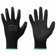 Munkakesztyűk 12 pcs fekete 11 / xxl poliészter