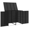 Kuka doboz 2 pcs fekete 130 x 80 x 115 cm polietilén