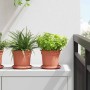 Növénycserép 6 pcs tégla vörös ø 15 x 12 cm műanyag