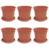Növénycserép 6 pcs tégla vörös ø 15 x 12 cm műanyag
