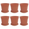Növénycserép 6 pcs tégla vörös ø 17 x 14 cm műanyag