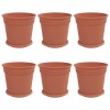 Növénycserép 6 pcs tégla vörös ø 19 x 16 cm műanyag