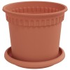 Növénycserép 24 pcs tégla vörös ø 15 x 12 cm műanyag
