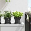 Növénycserép 24 pcs fekete ø 15 x 12 cm műanyag