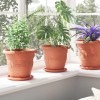 Növénycserép 6 pcs tégla vörös ø 22 x 18 cm műanyag