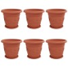 Növénycserép 6 pcs tégla vörös ø 39 x 32 cm műanyag