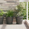 Növénycserép 6 pcs fekete ø 30 x 25 cm műanyag