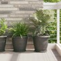 Növénycserép 6 pcs fekete ø 34 x 28 cm műanyag