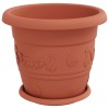 Növénycserép 24 pcs tégla vörös ø 30 x 25 cm műanyag