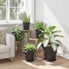 Növénycserép 24 pcs fekete ø 26 x 21.5 cm műanyag