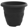 Növénycserép 24 pcs fekete ø 26 x 21.5 cm műanyag
