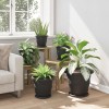 Növénycserép 24 pcs fekete ø 30 x 25 cm műanyag