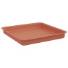 Növénycserép 6 pcs tégla vörös 23 x 23 x 17,5 cm műanyag
