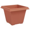 Növénycserép 6 pcs tégla vörös 38 x 38 x 30 cm műanyag