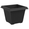 Növénycserép 6 pcs fekete 33 x 33 x 26 cm műanyag