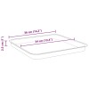 Növénycserép 24 pcs fekete 43 x 43 x 33,5 cm műanyag