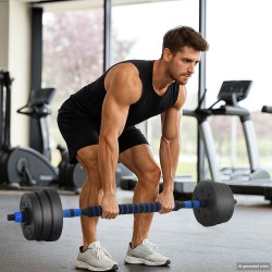 4 az 1-ben súlyzó készlet fekete és kék 121 x 19,5 x 19,5 cm